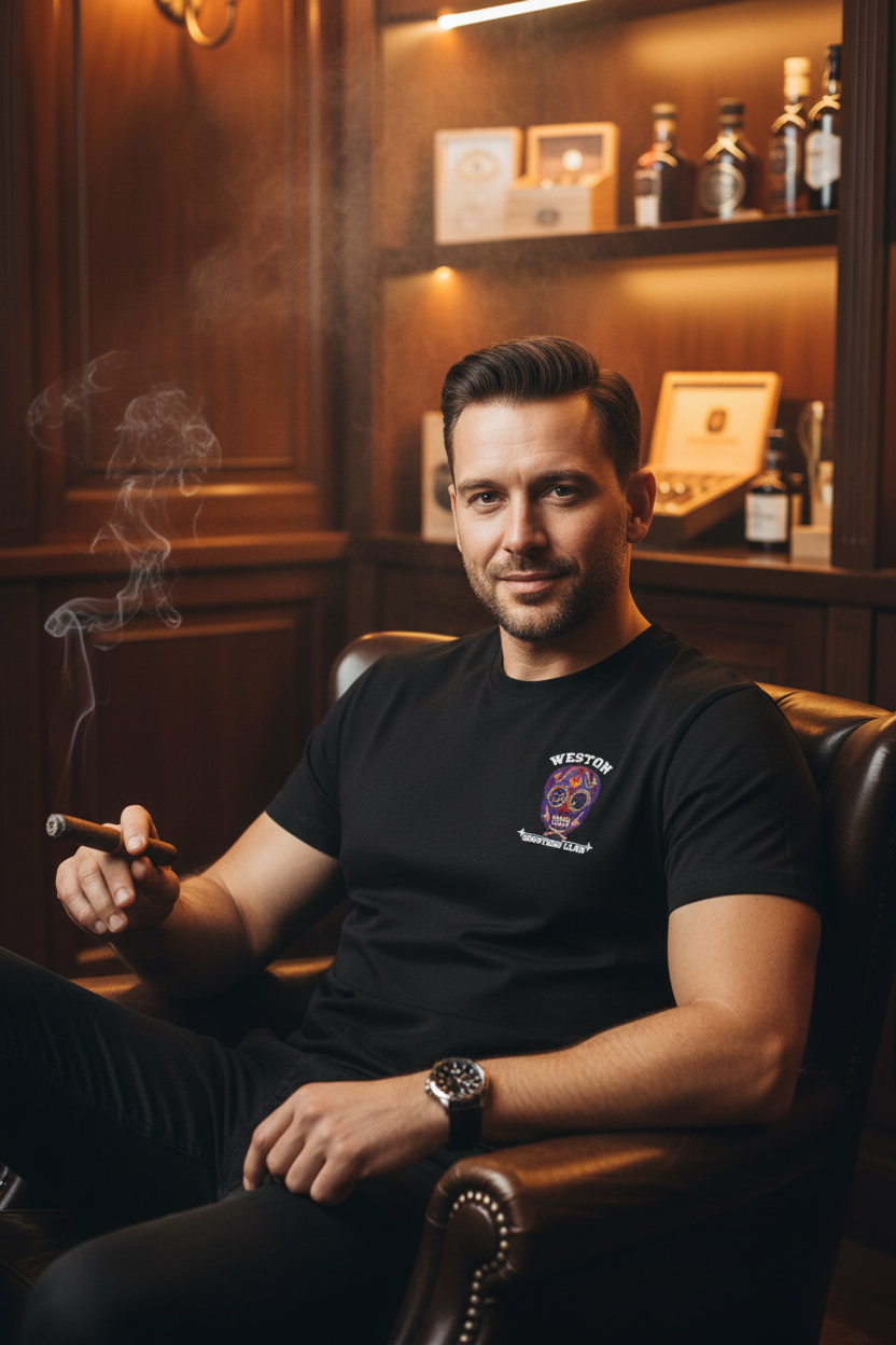 Weston Shooters Club Sugar Skull Tee — Cigar Lounge